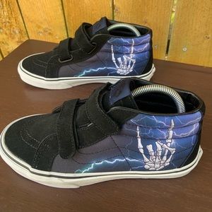 Rare Vans Sk8 Mid Reissue V Rocker Bones Kids